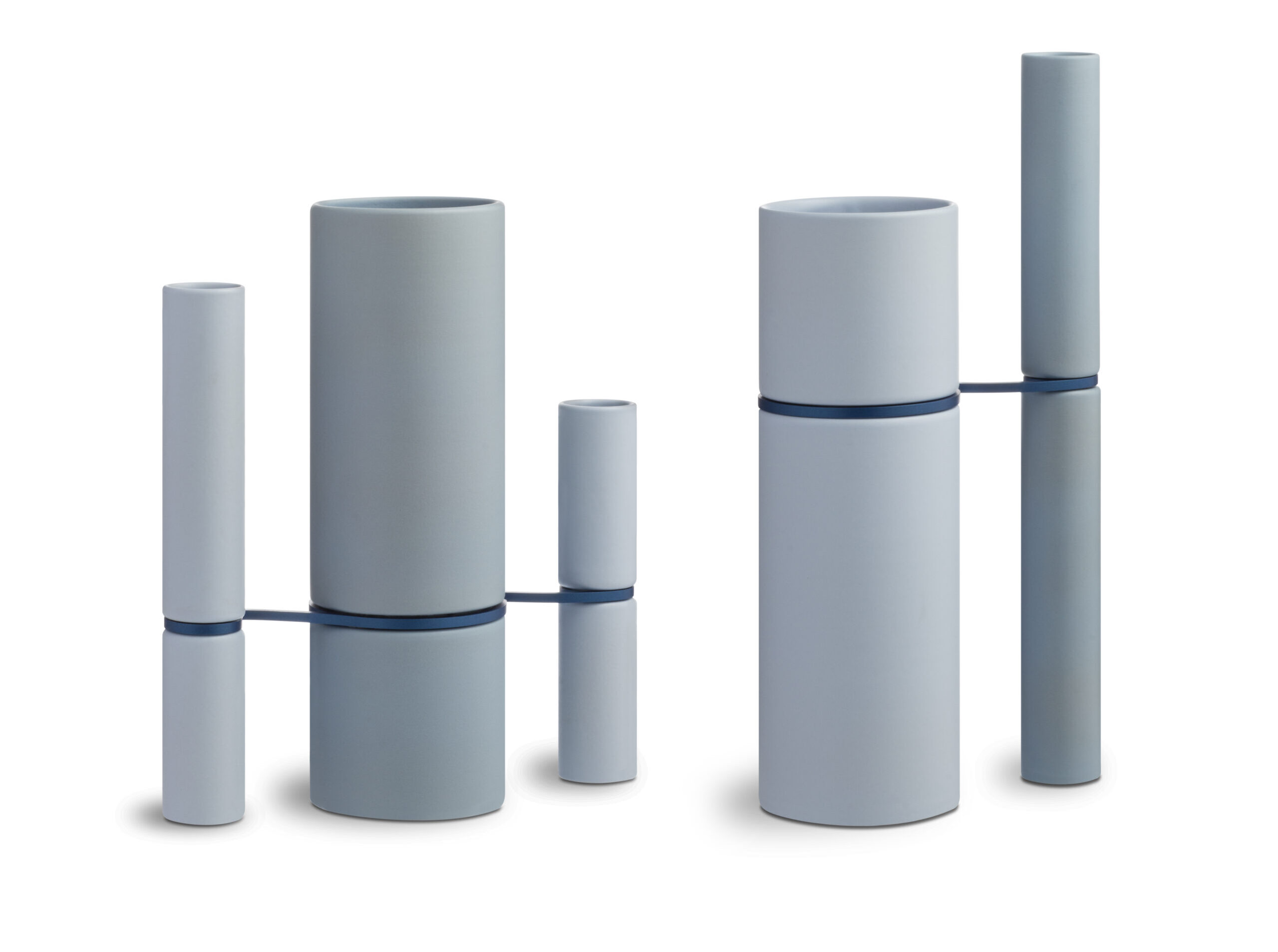 Set de vases INSEPARABLES_bleu ciel et bleu pâle opaque_s